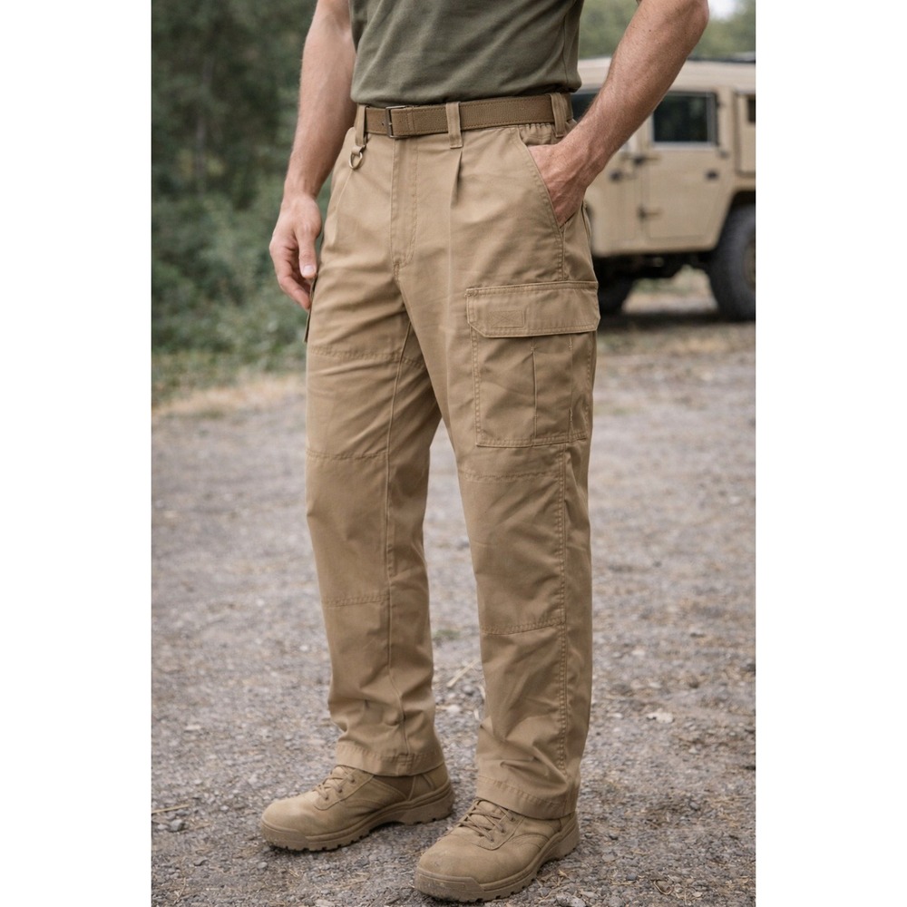 Propper Mens‎ Tactical Cargo Pants Khaki Ripstop Utility Trousers 34x32